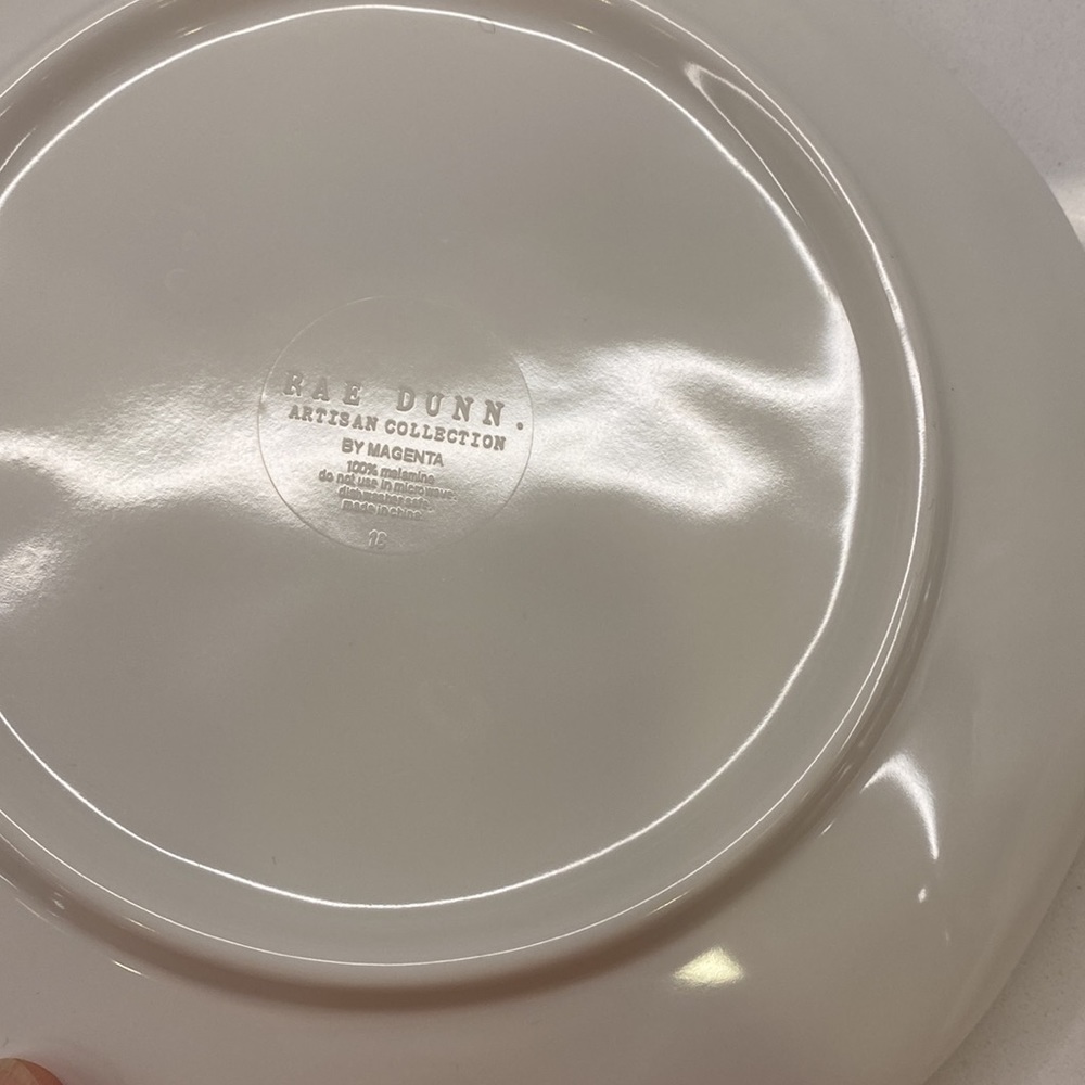 2 Rae Dunn plates - Picture 2 of 3